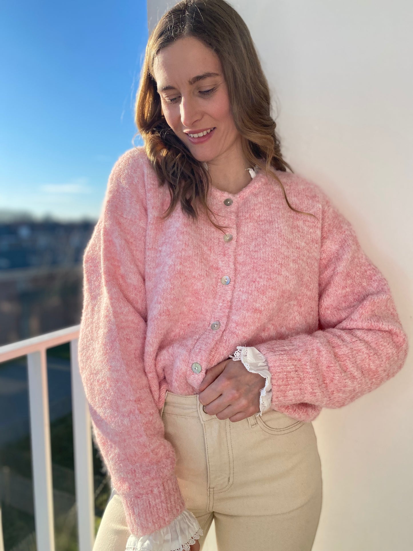 Gilet Lala rose - Margothe