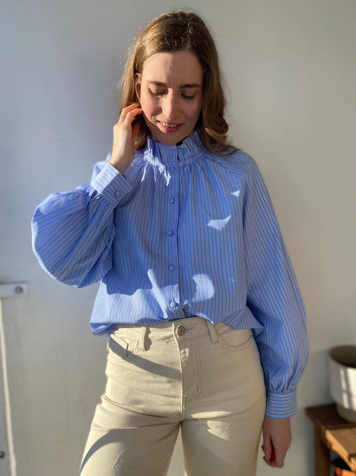 Chemise Annie bleue rayée - Margothe
