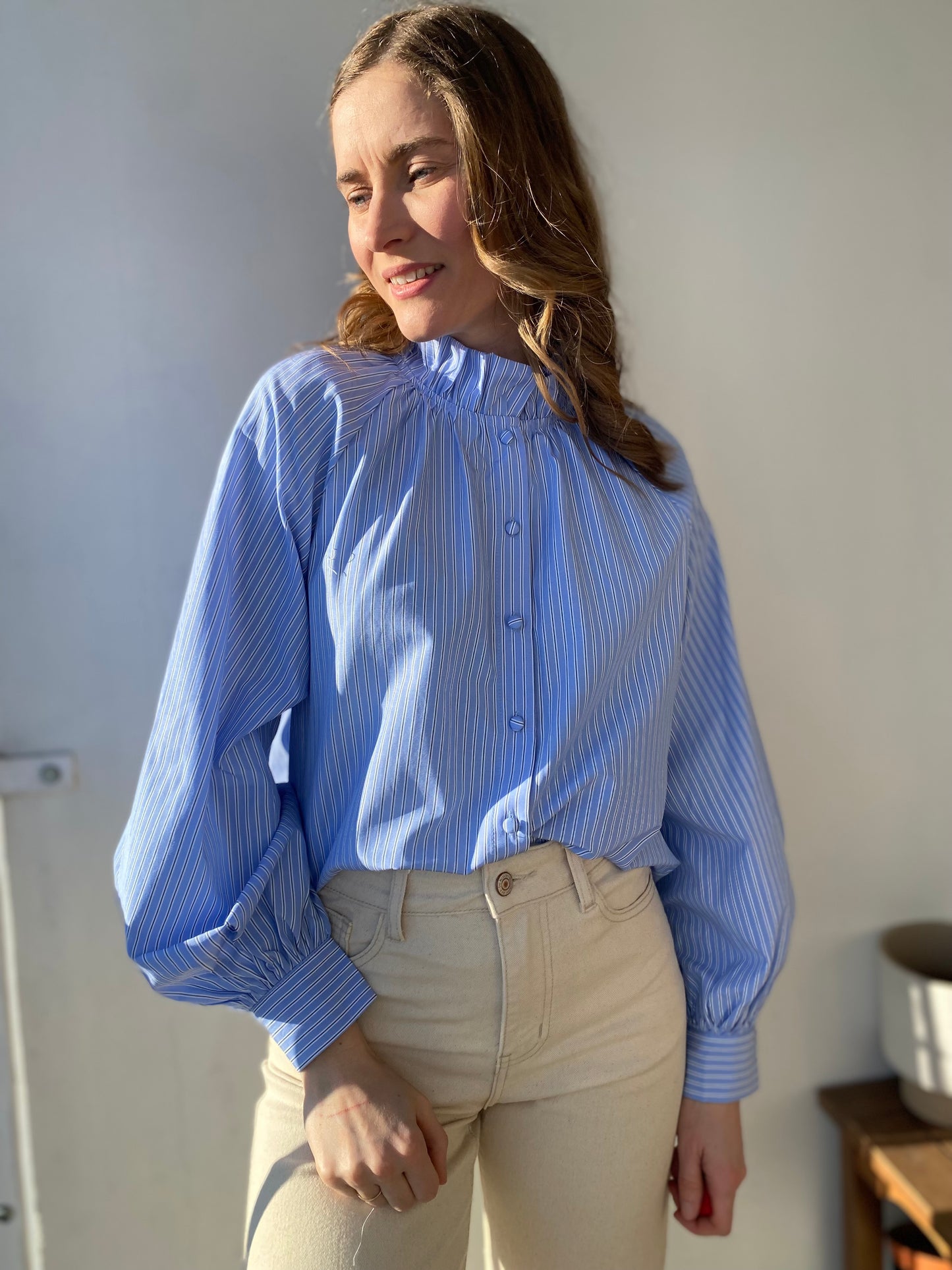 Chemise Annie bleue rayée - Margothe