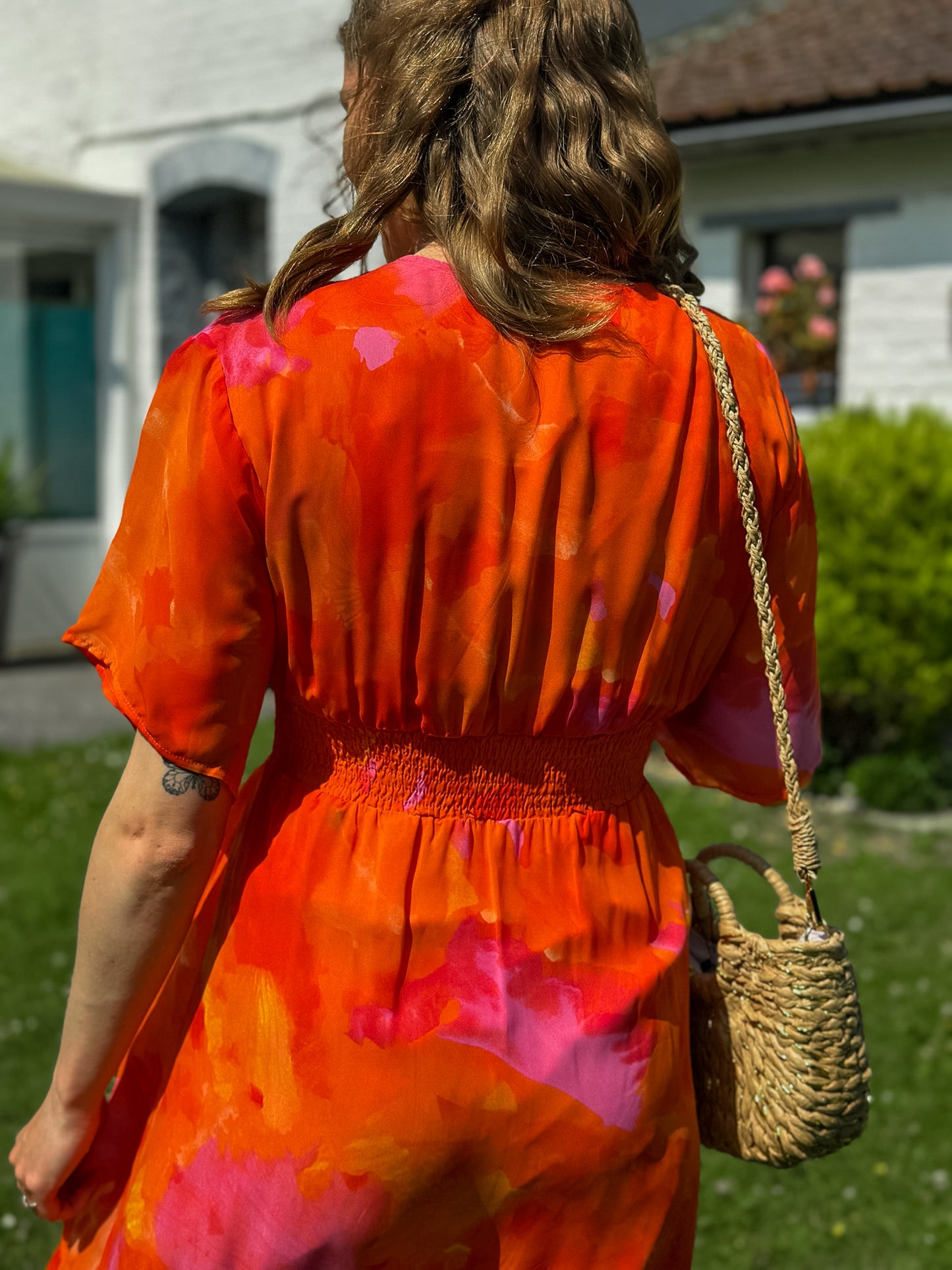 Robe longue Cléa orange