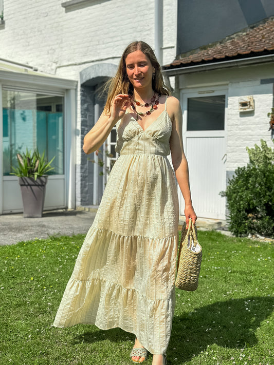 Robe Trecy ivoire et doré