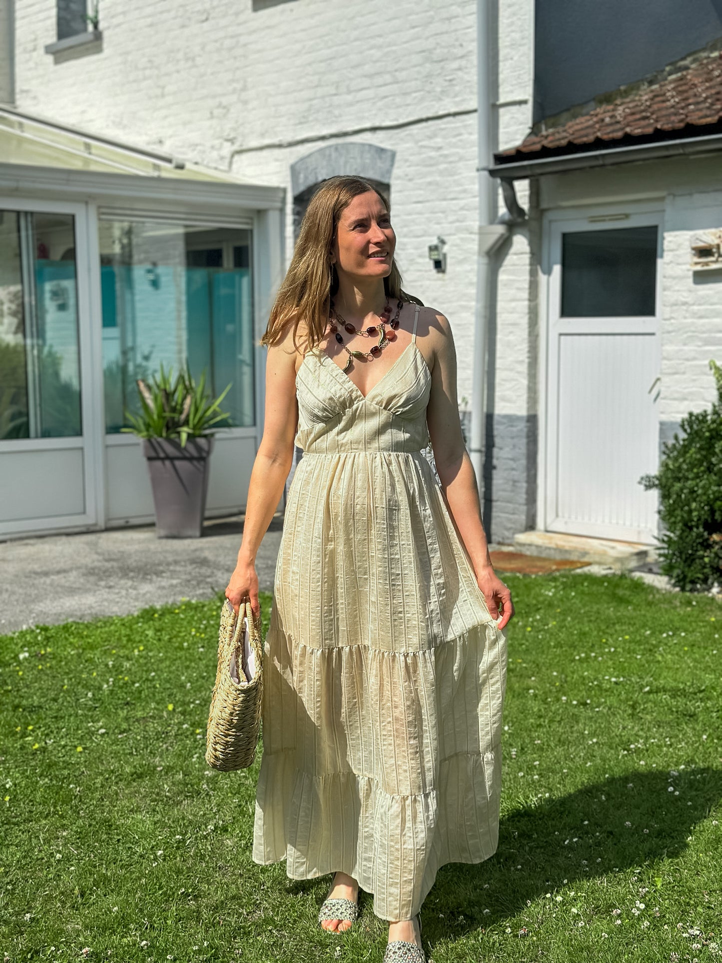 Robe Trecy ivoire et doré