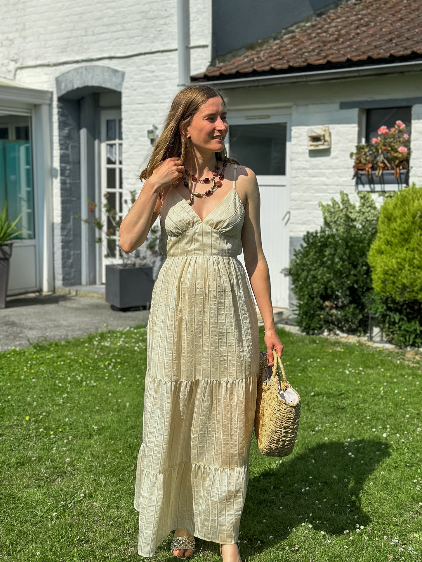 Robe Trecy ivoire et doré