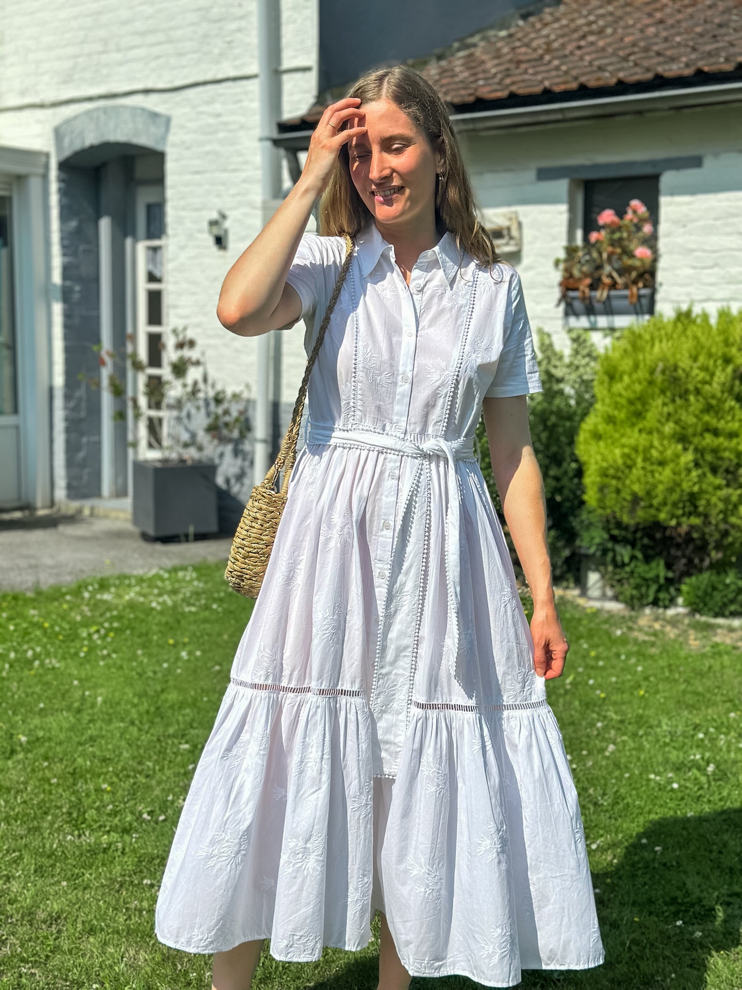 Robe longue Vista blanche