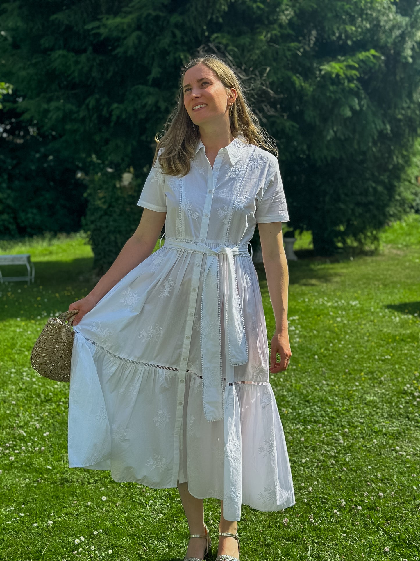 Robe longue Vista blanche