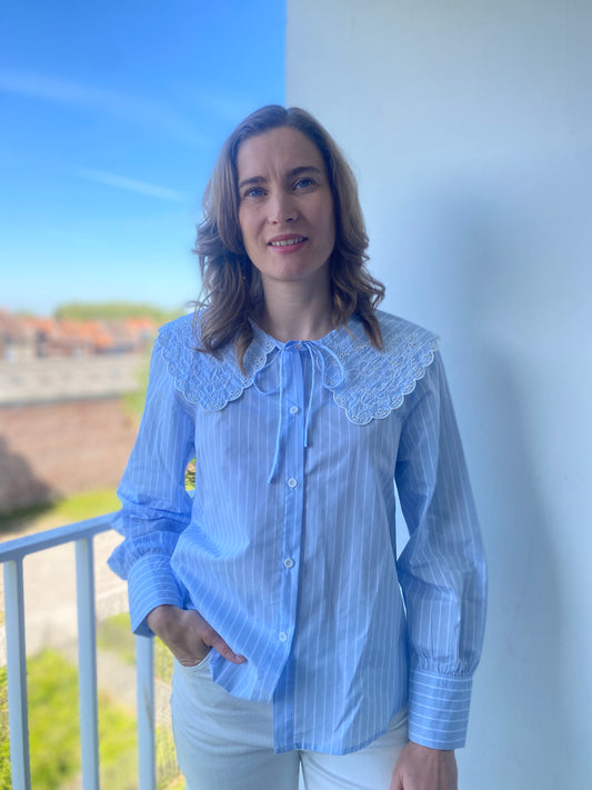 Chemise Jasmine bleue ciel