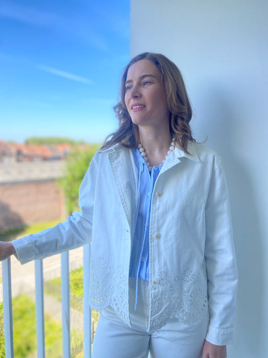 Veste Fleurette blanche