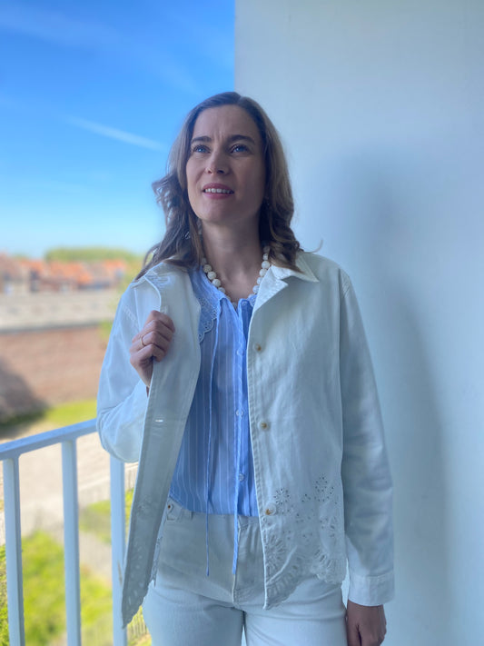 Veste Fleurette blanche