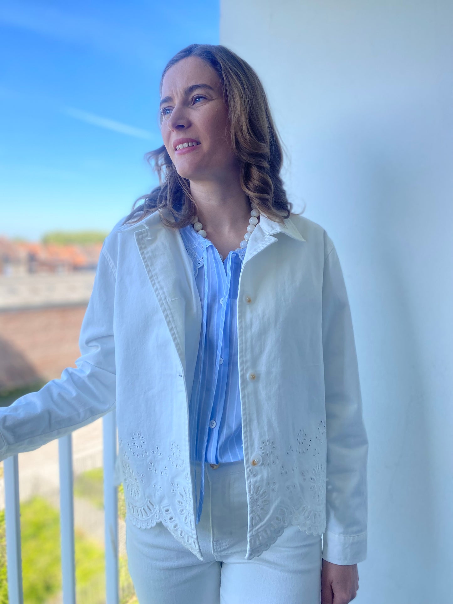 Veste Fleurette blanche