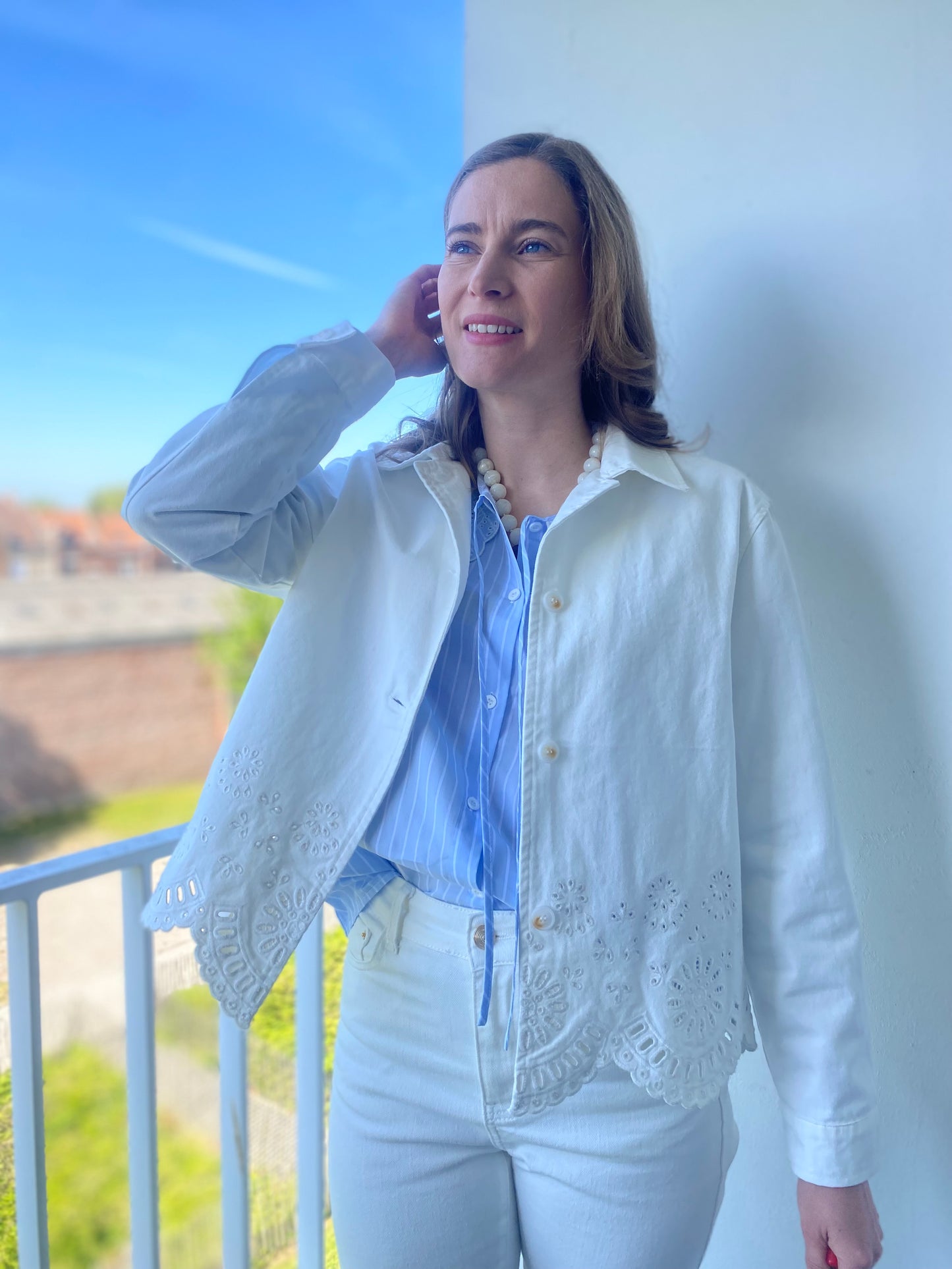 Veste Fleurette blanche