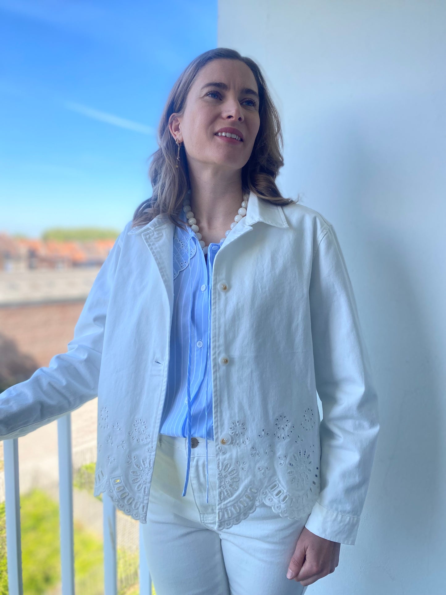 Veste Fleurette blanche