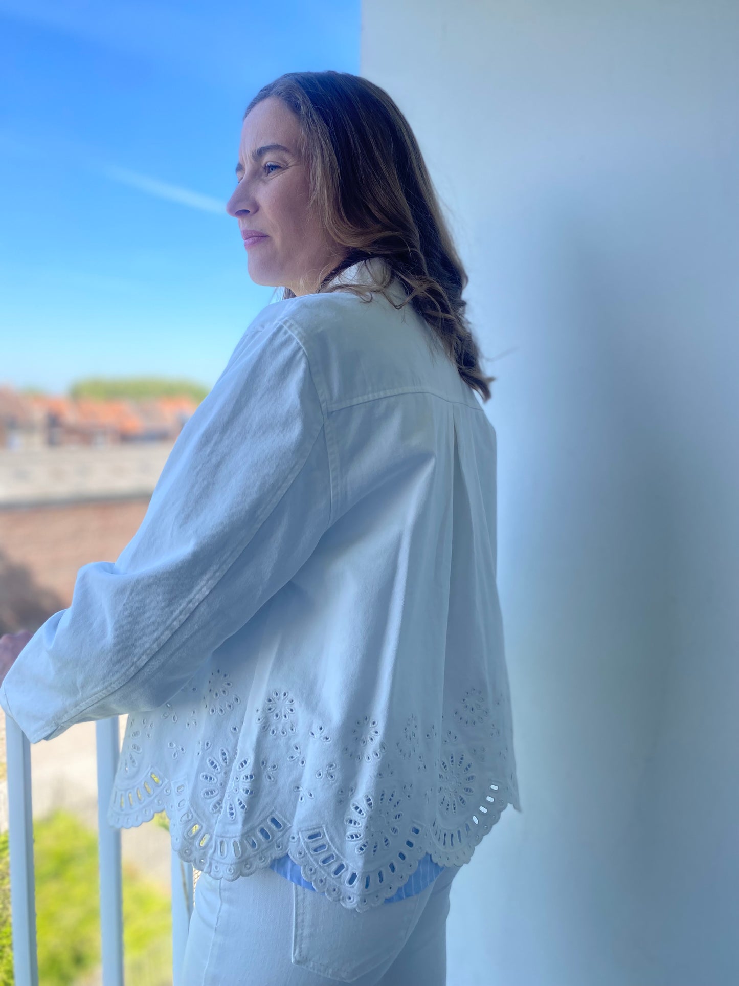 Veste Fleurette blanche