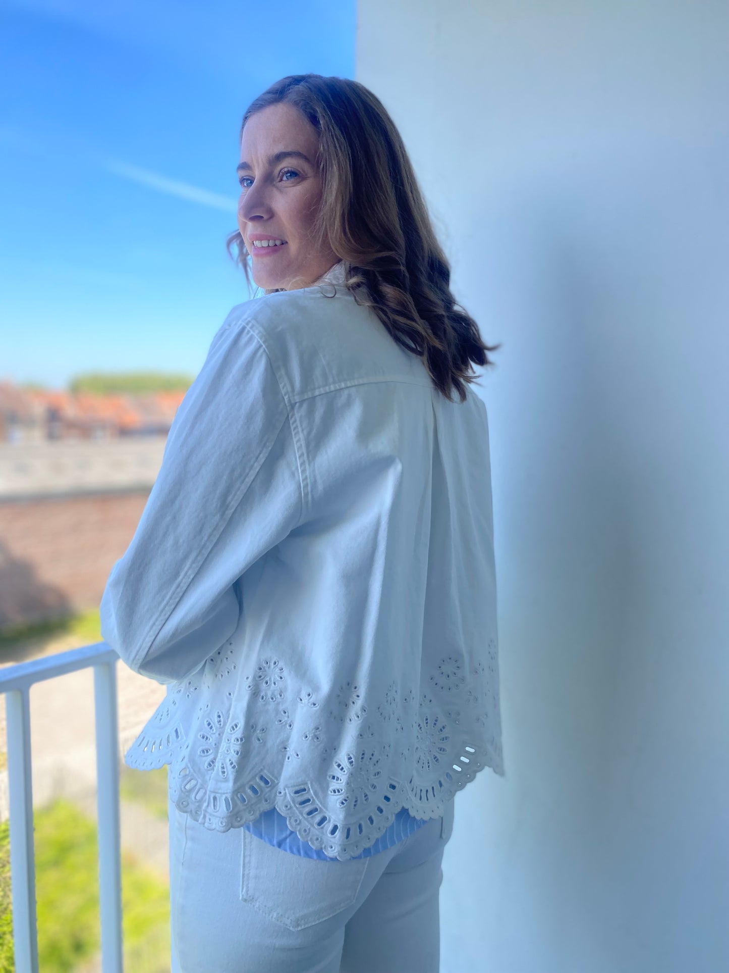 Veste Fleurette blanche