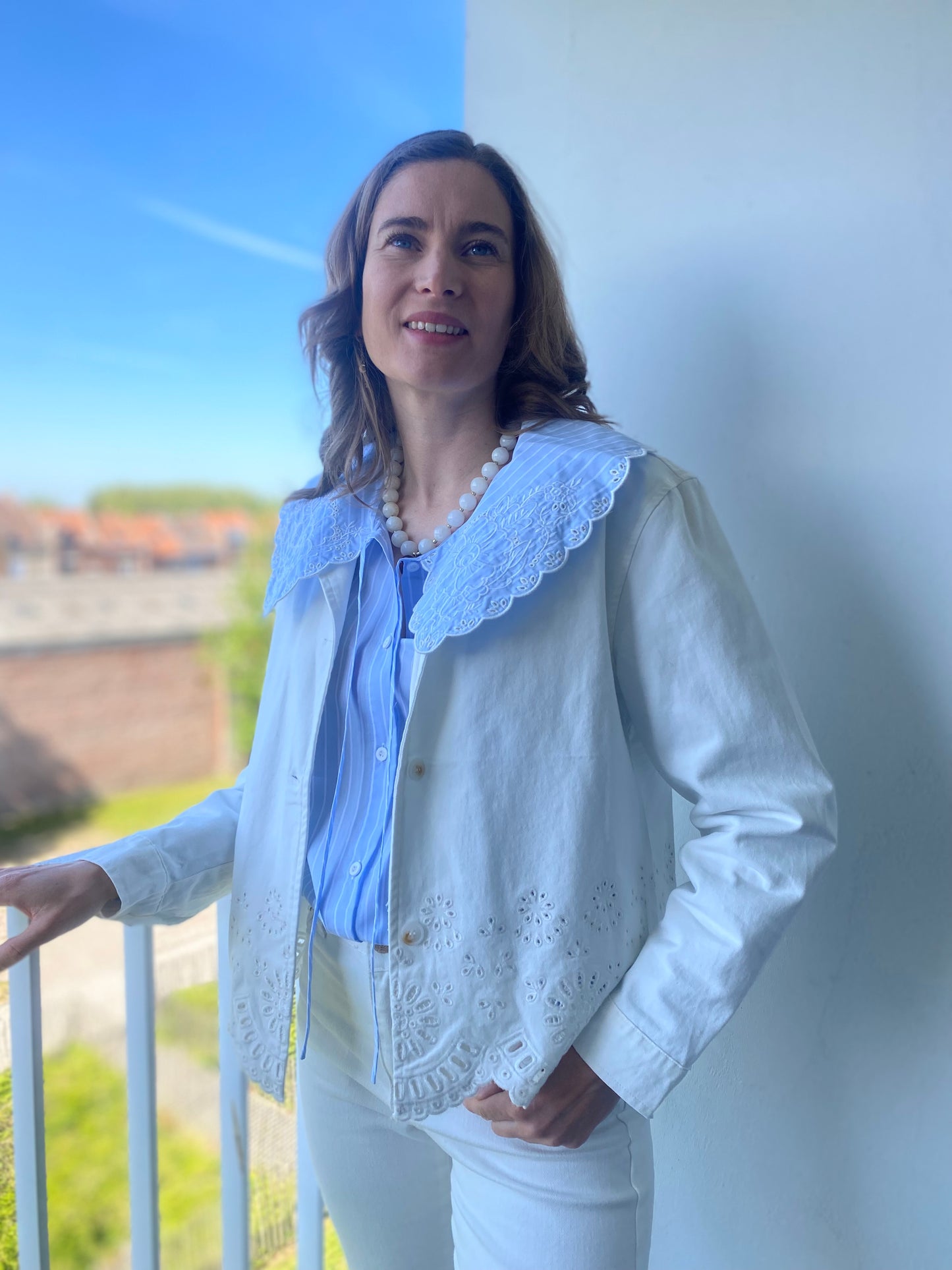 Veste Fleurette blanche