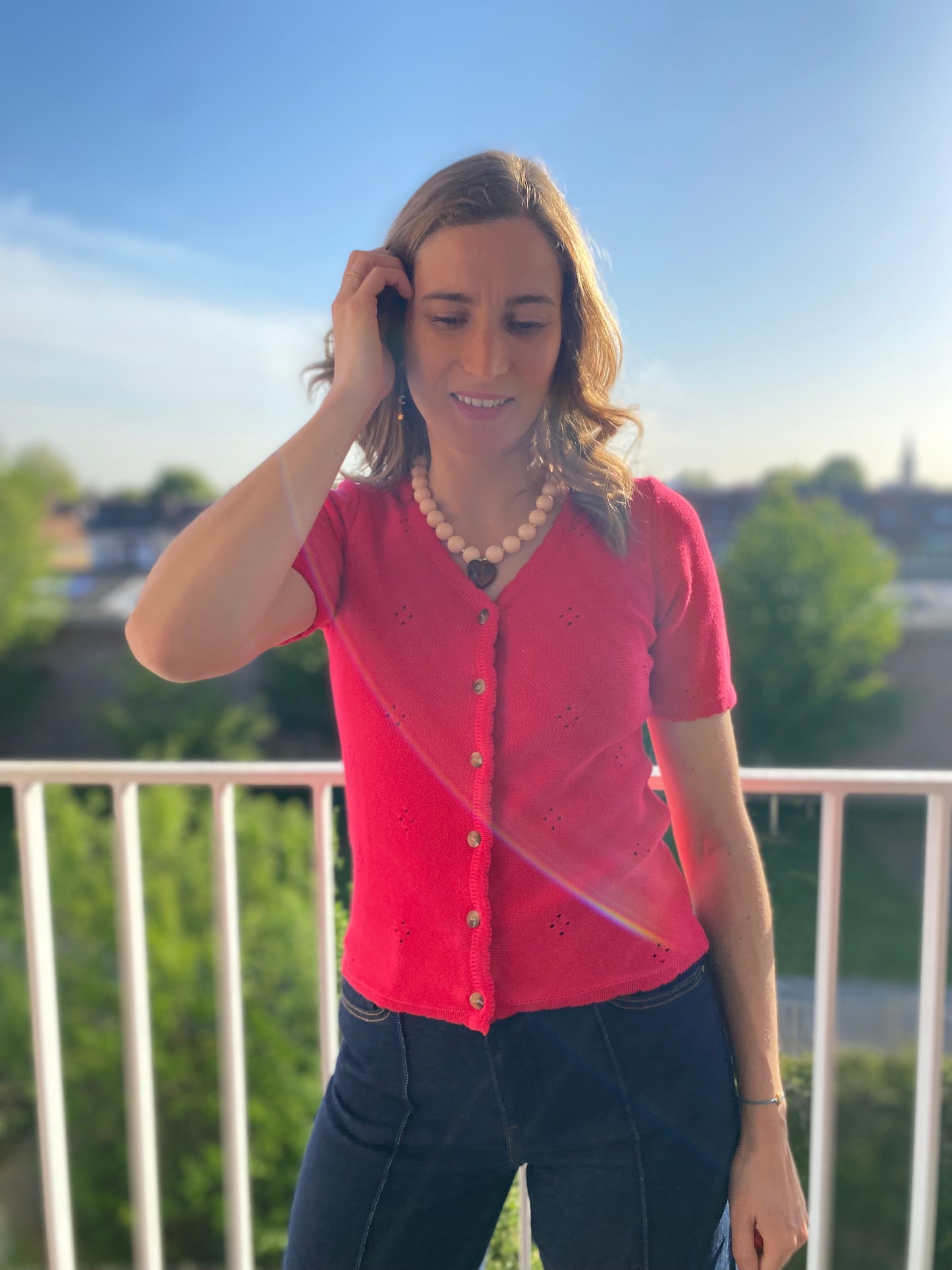 Top Nourya framboise - Margothe