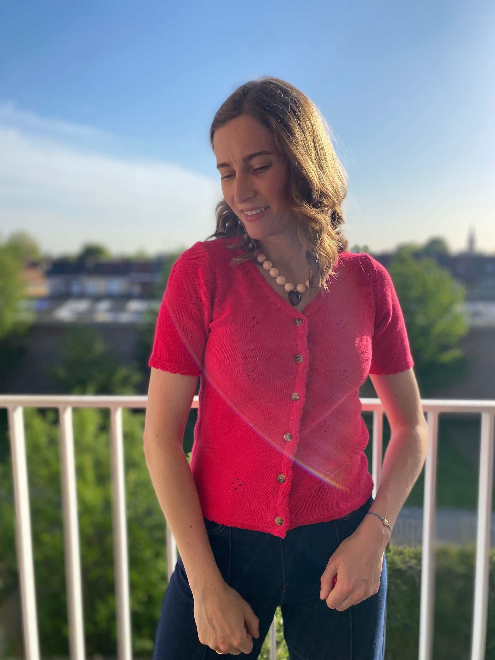 Top Nourya framboise - Margothe