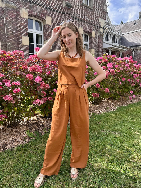 Pantalon Mauro marron