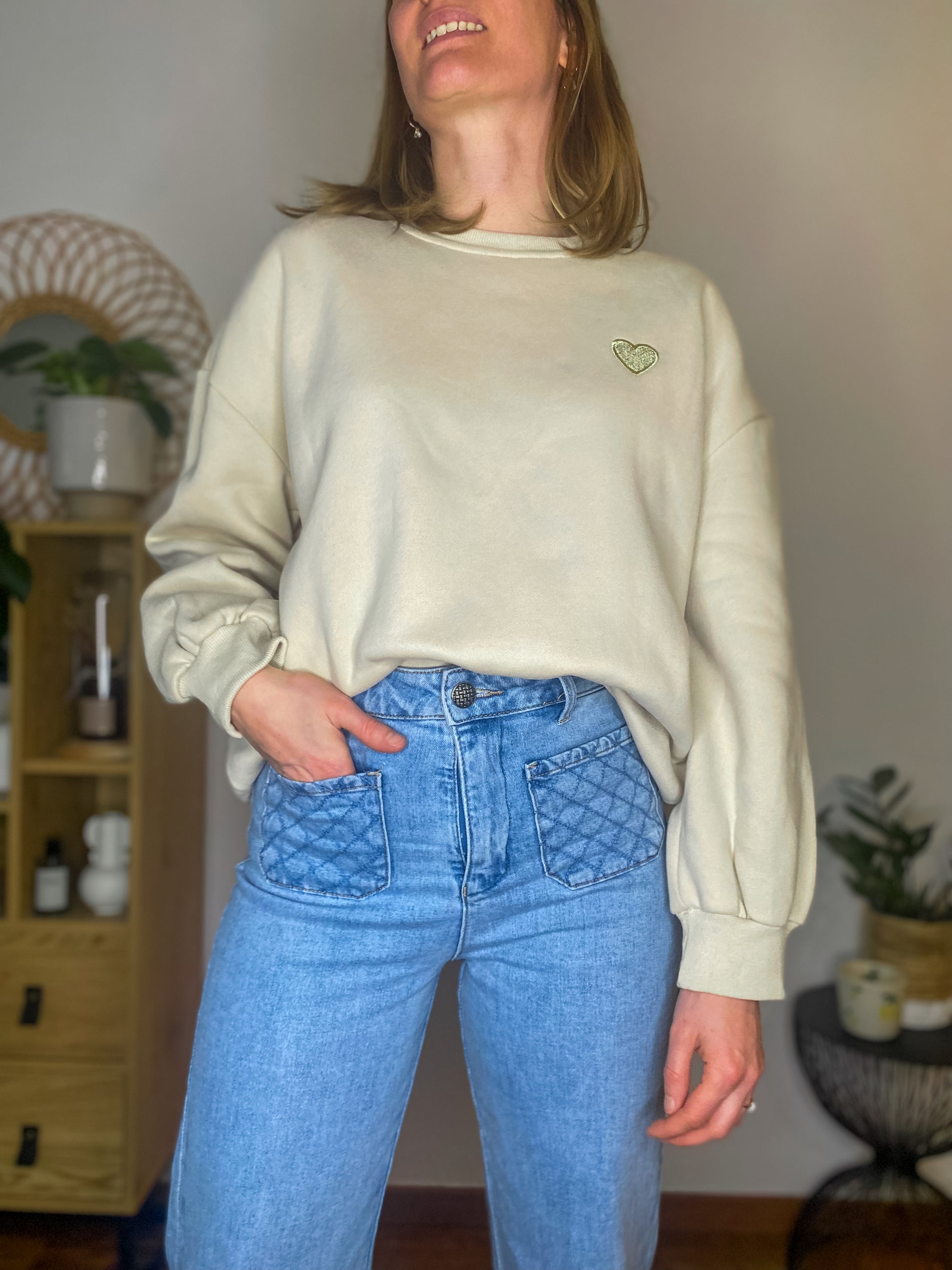 Sweat Zélie beige - Margothe