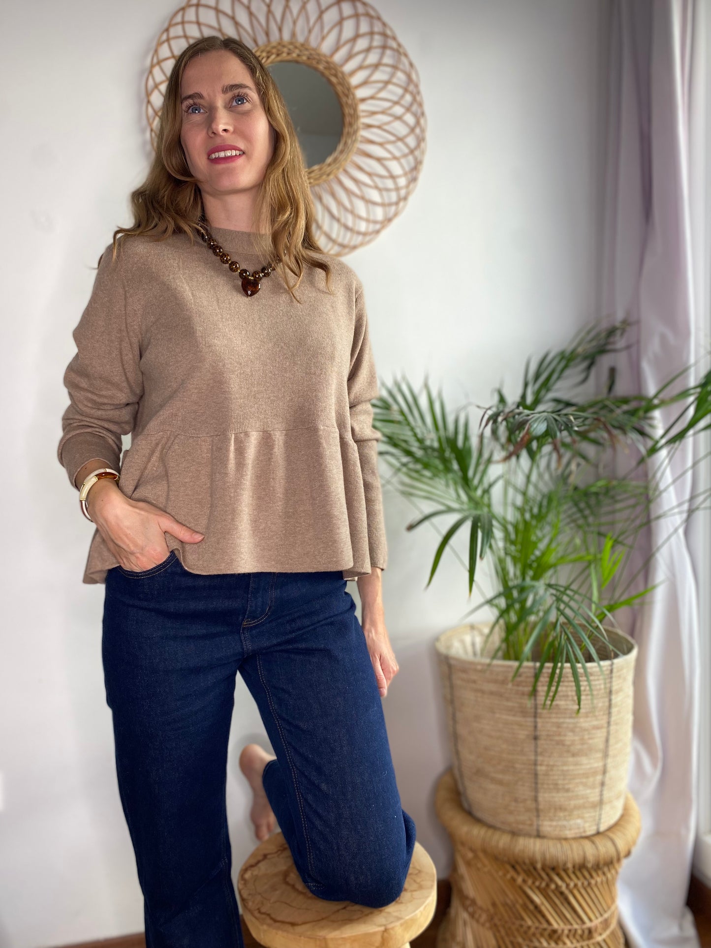 Pull Noah taupe