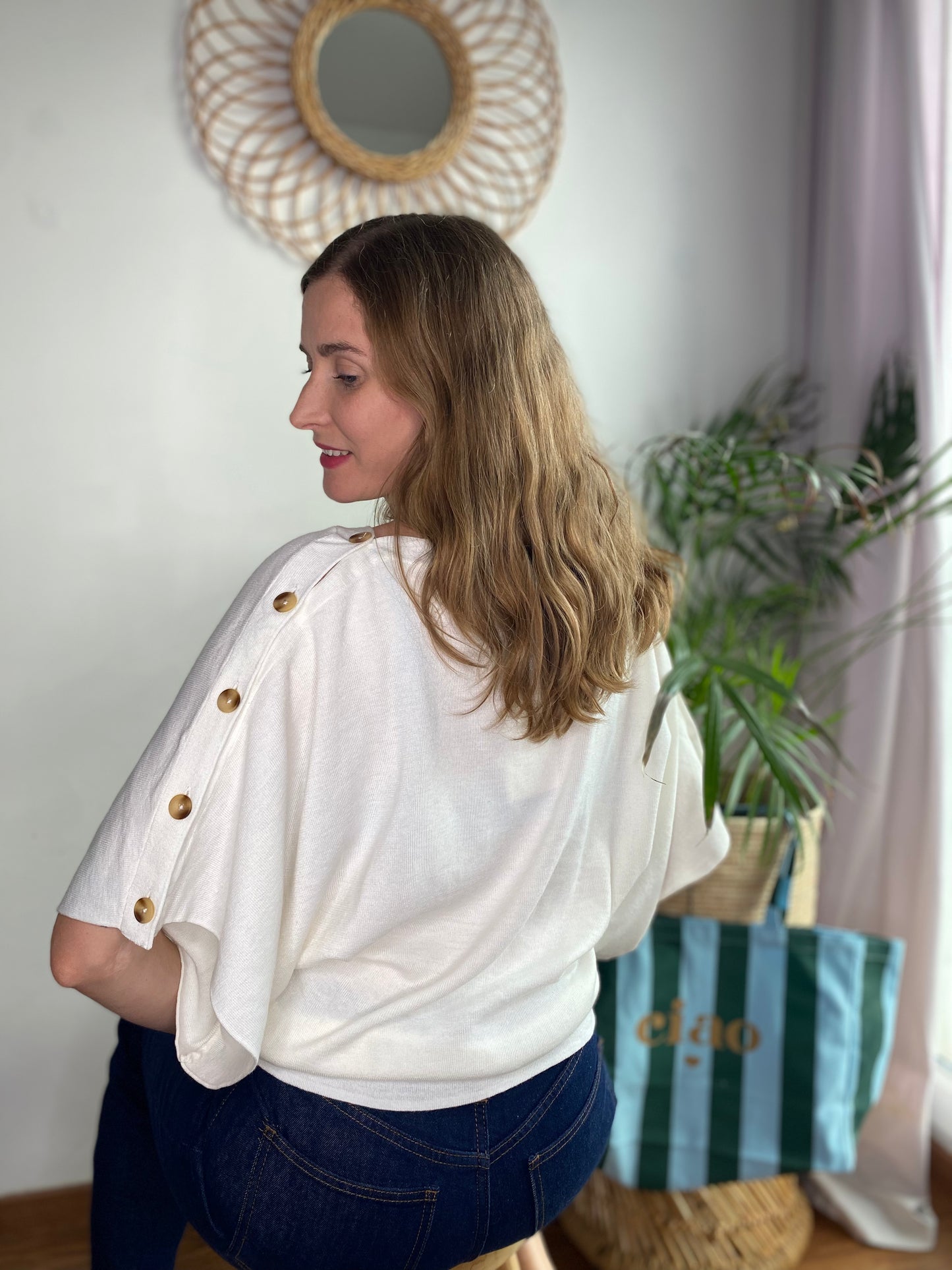 Pull Mateo écru