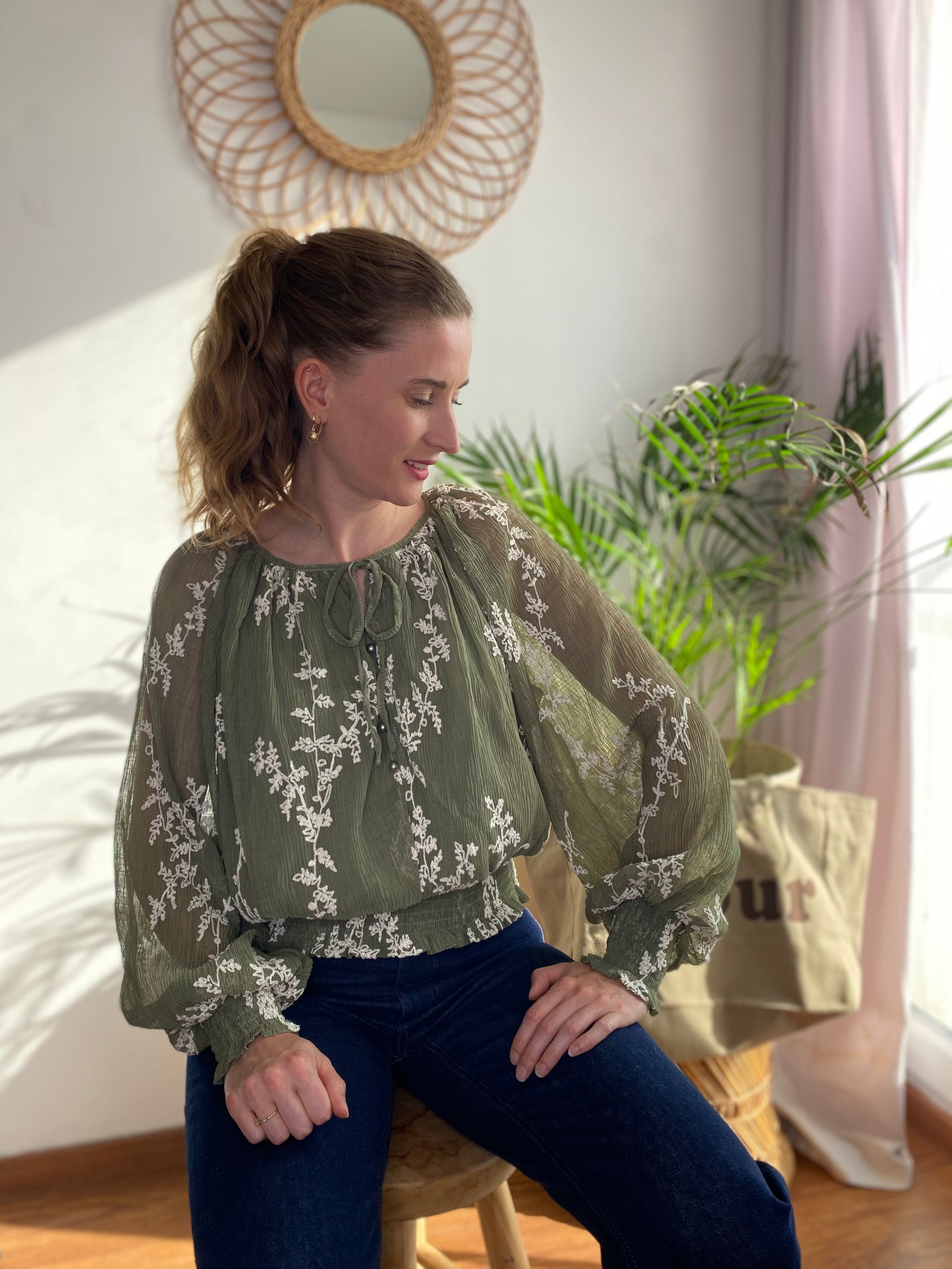 Blouse Ava kaki