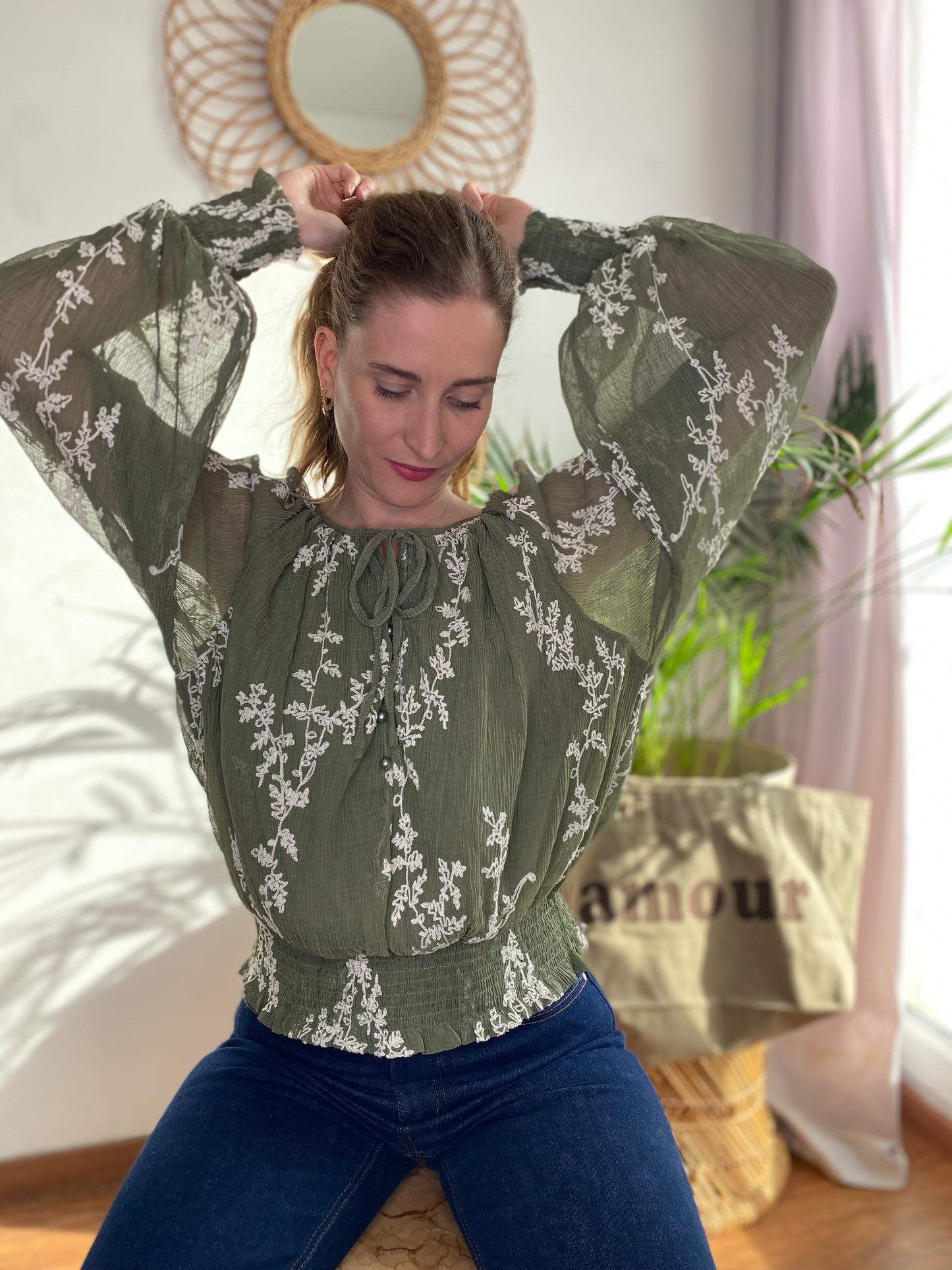 Blouse Ava kaki
