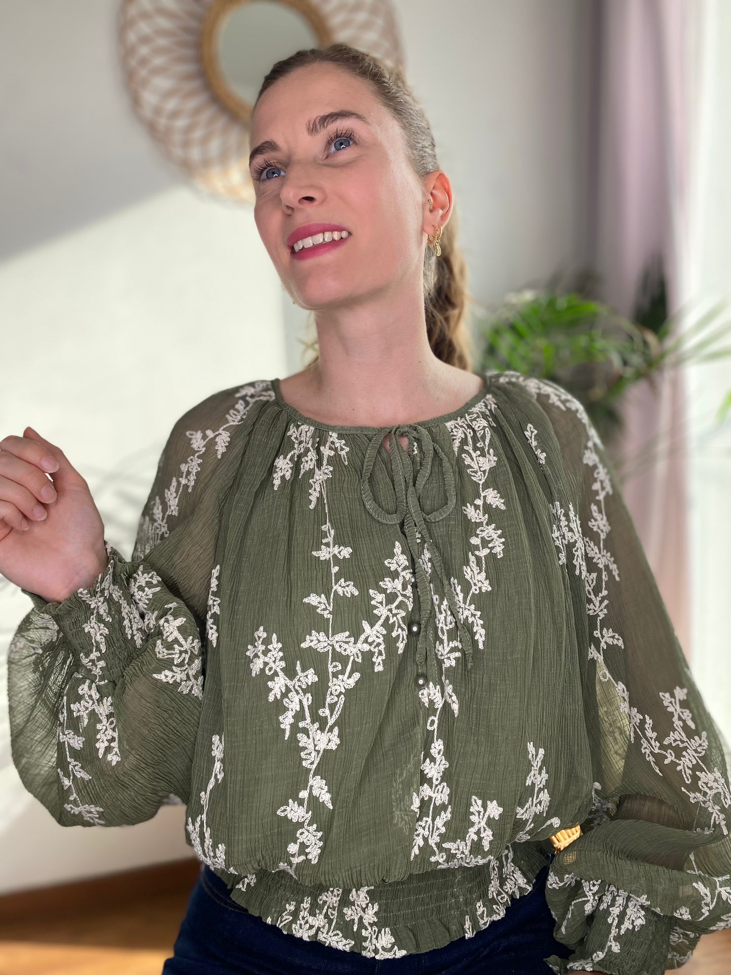 Blouse Ava kaki