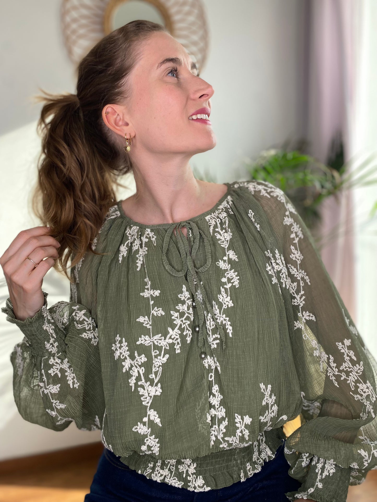 Blouse Ava kaki