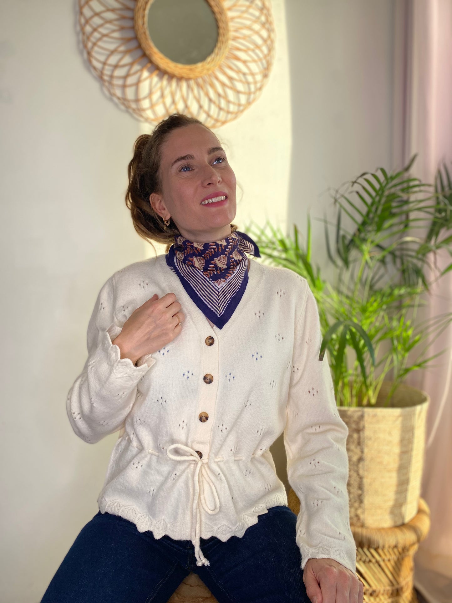 Cardigan James écru