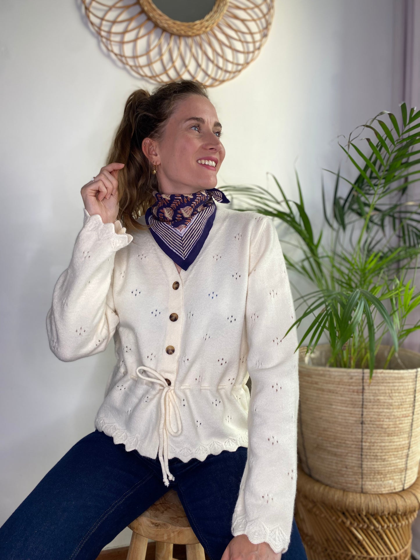 Cardigan James écru