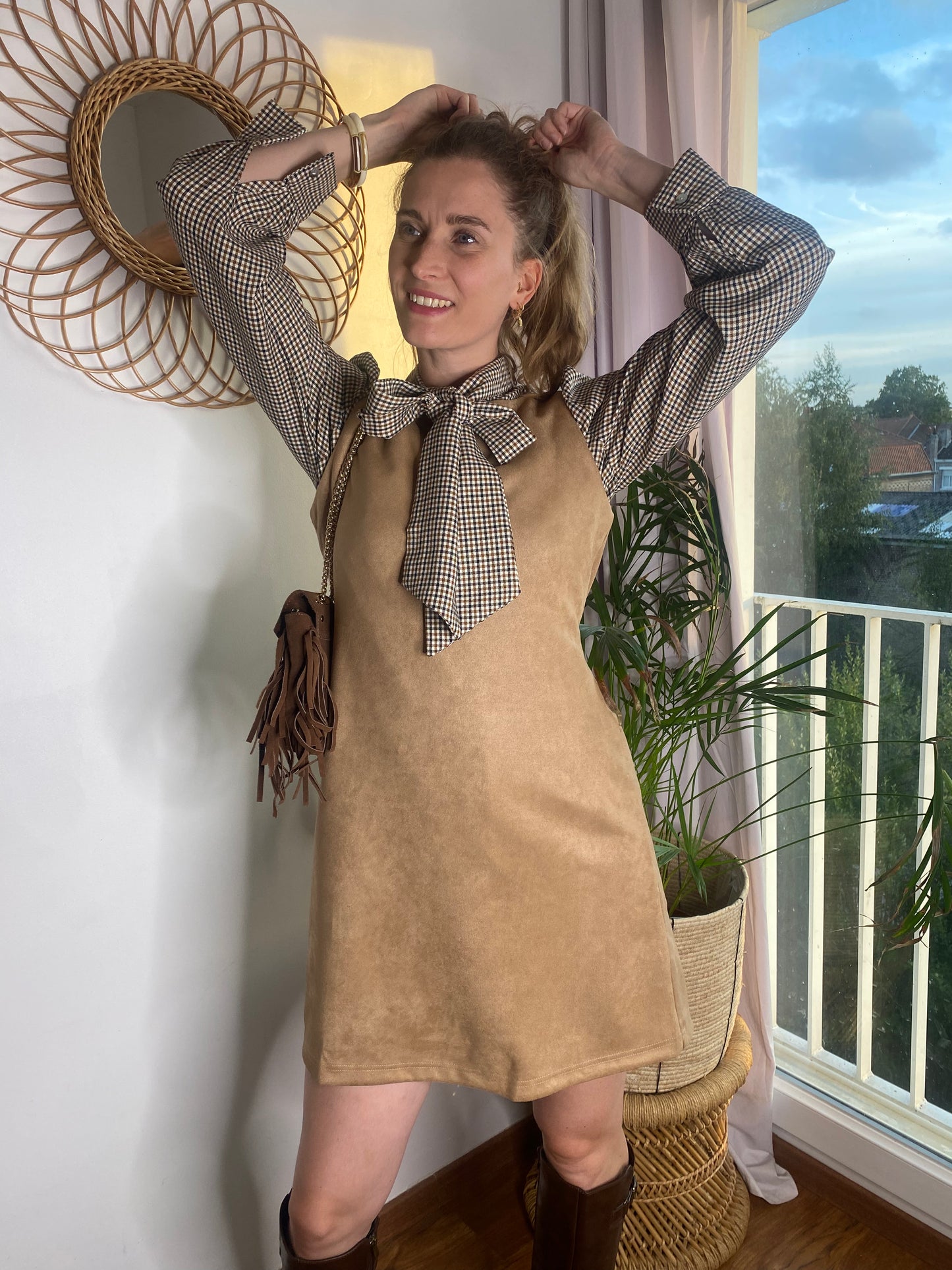Robe Evelyn taupe