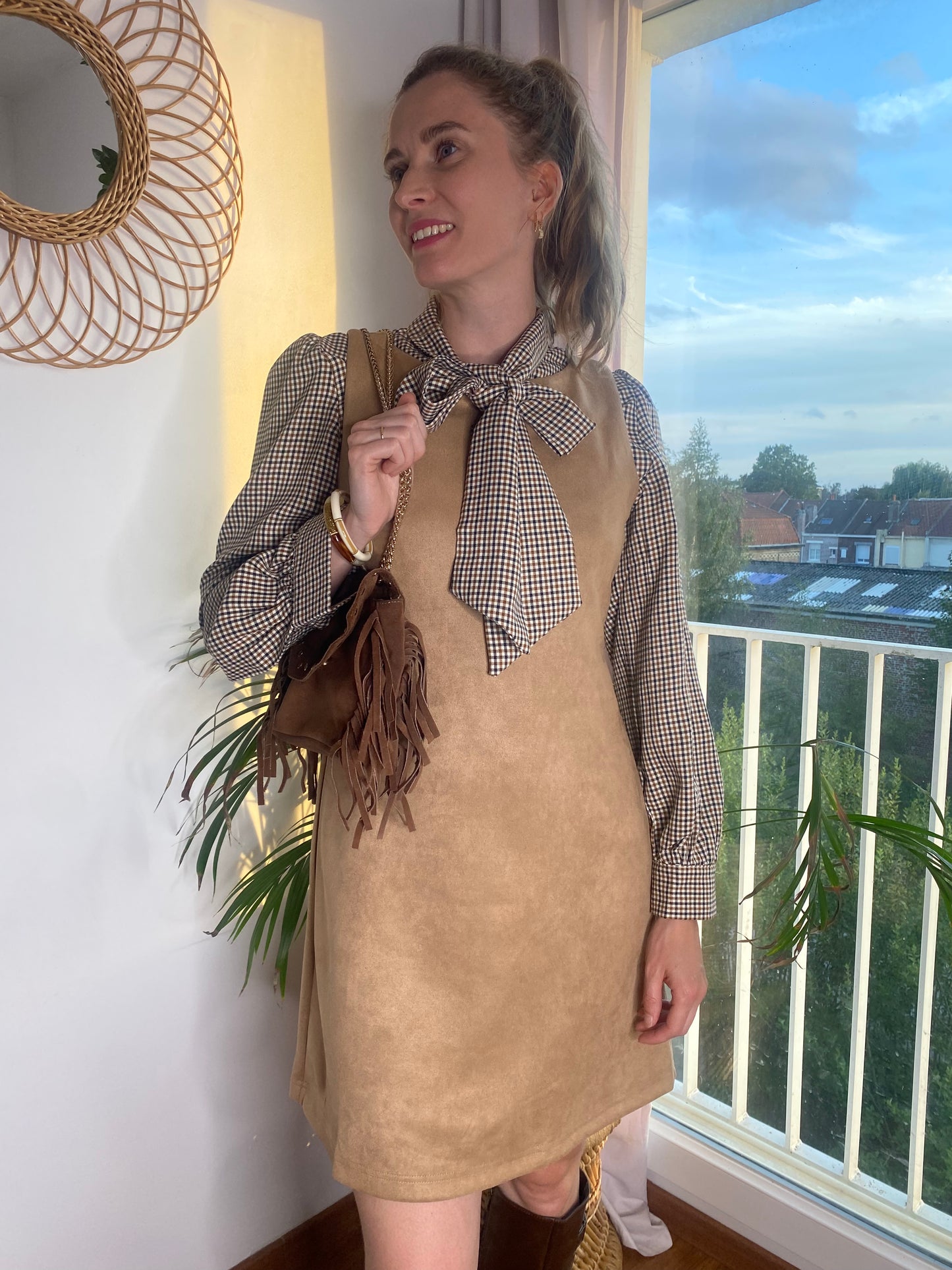 Robe Evelyn taupe