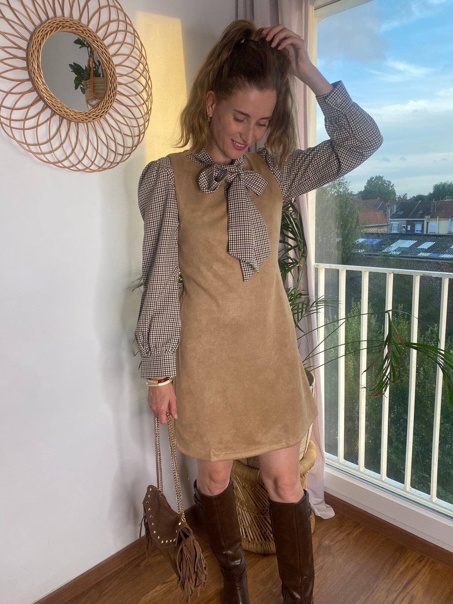 Robe Evelyn taupe