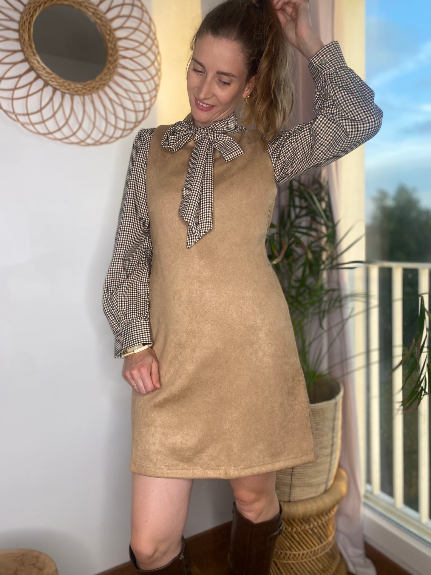 Robe Evelyn taupe