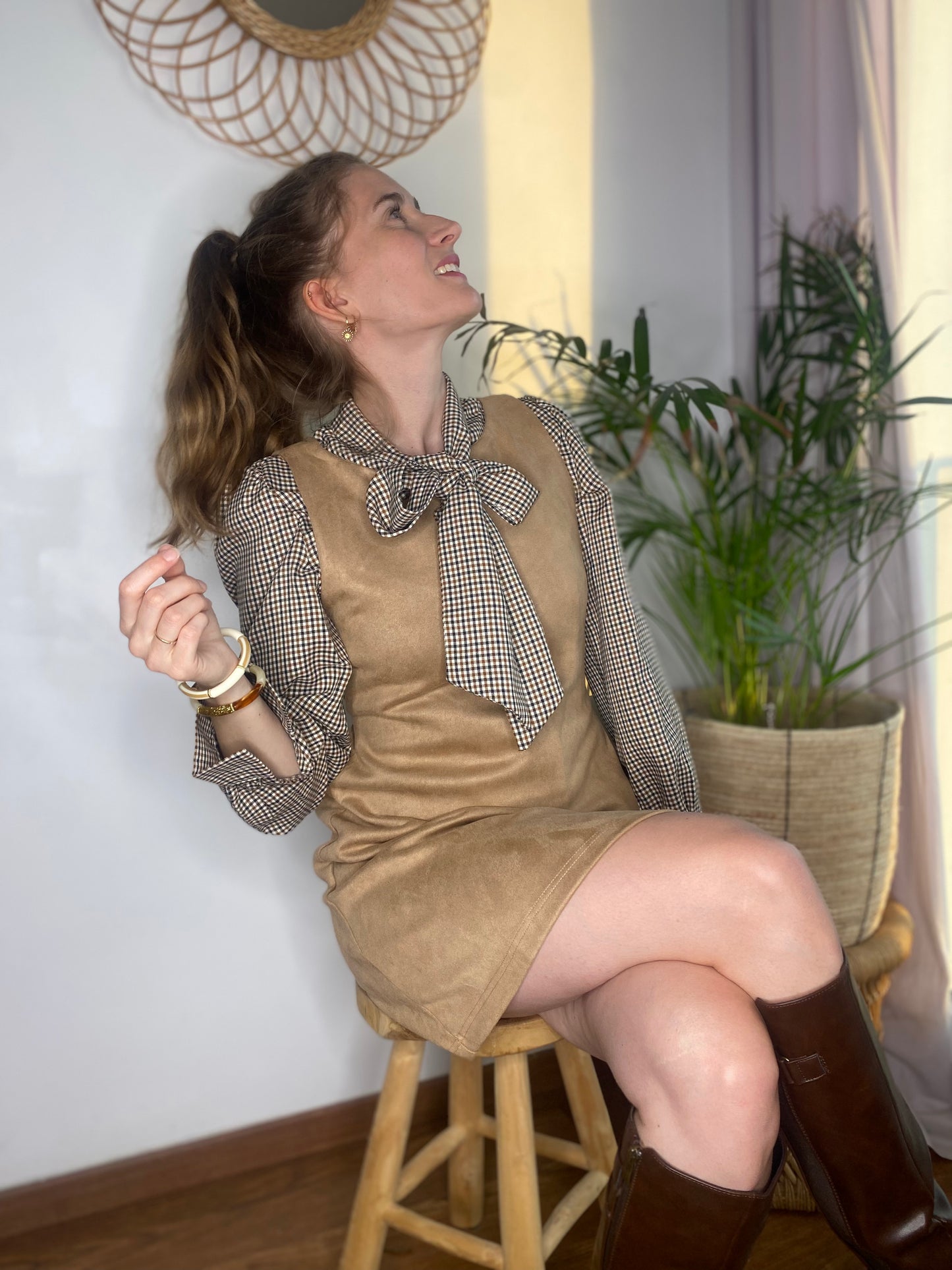 Robe Evelyn taupe
