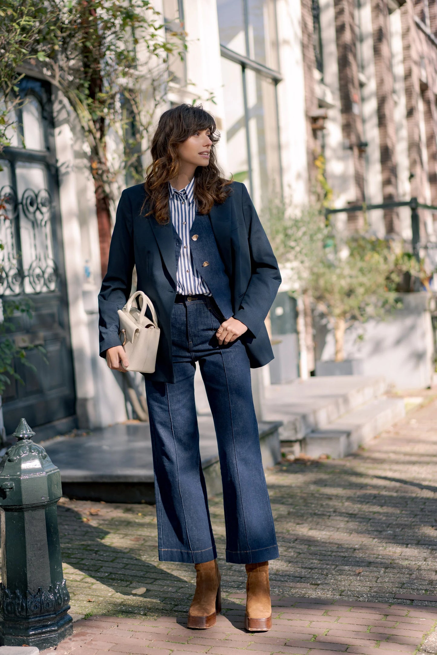 Jean Faustinette denim brut - Oraije