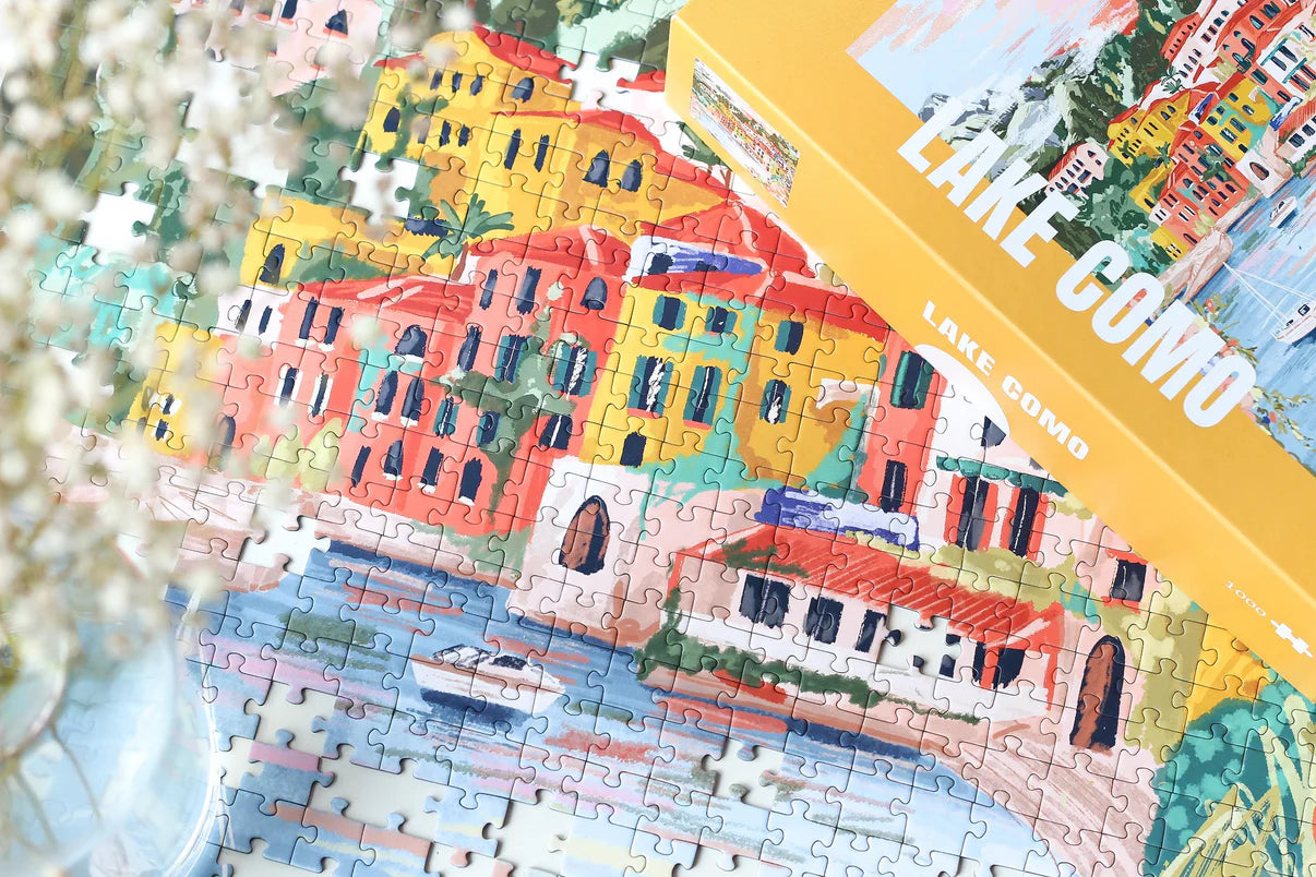 Puzzle Lake Como - 1000 pièces - Piecely - Margothe
