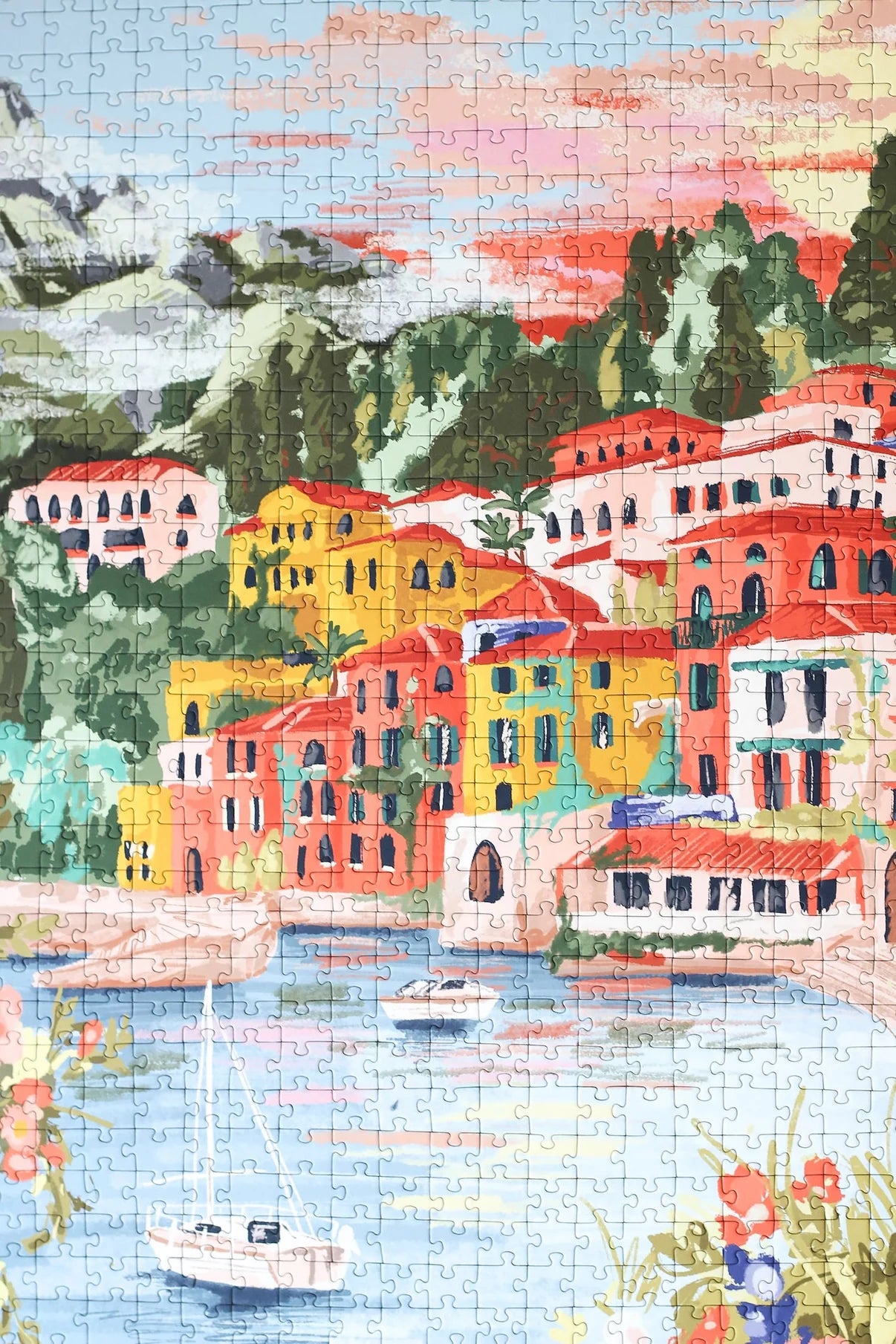 Puzzle Lake Como - 1000 pièces - Piecely - Margothe