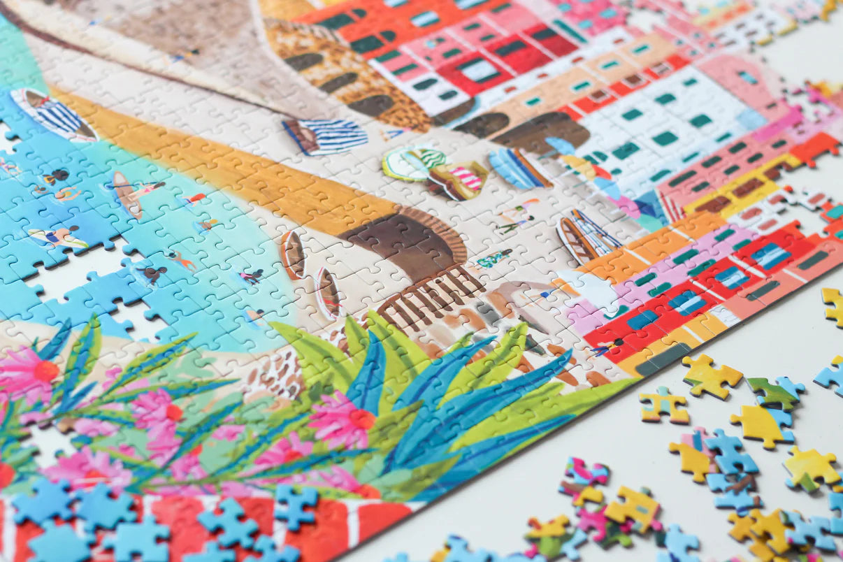 Puzzle Riomaggiore - 1000 pièces - Piecely - Margothe