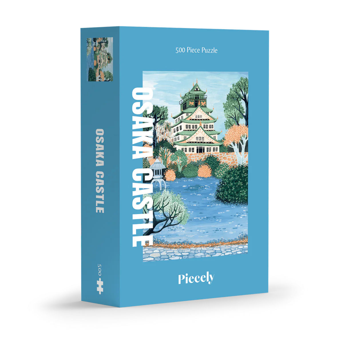 Puzzle Château d'Osaka - 500 pièces - Piecely - Margothe