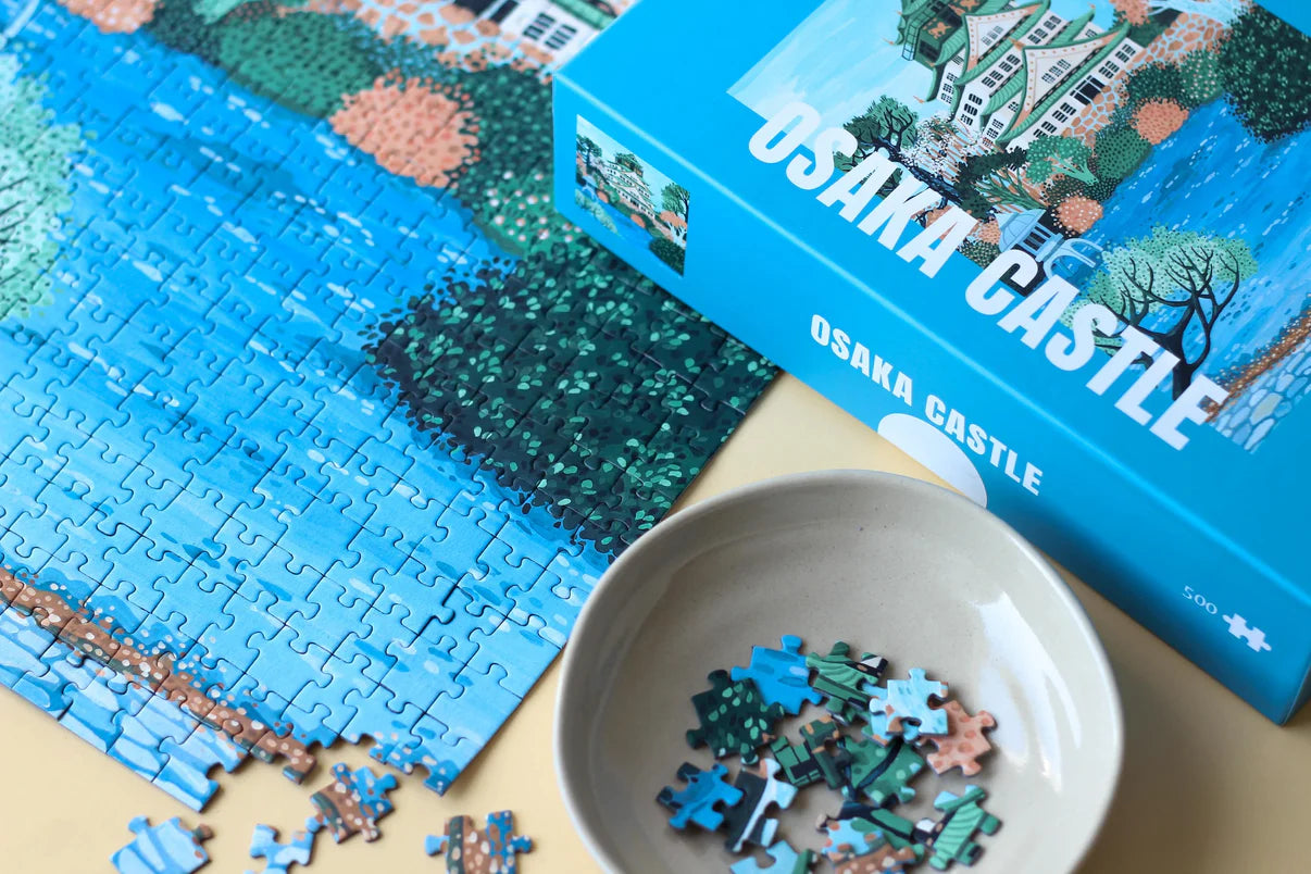 Puzzle Château d'Osaka - 500 pièces - Piecely - Margothe