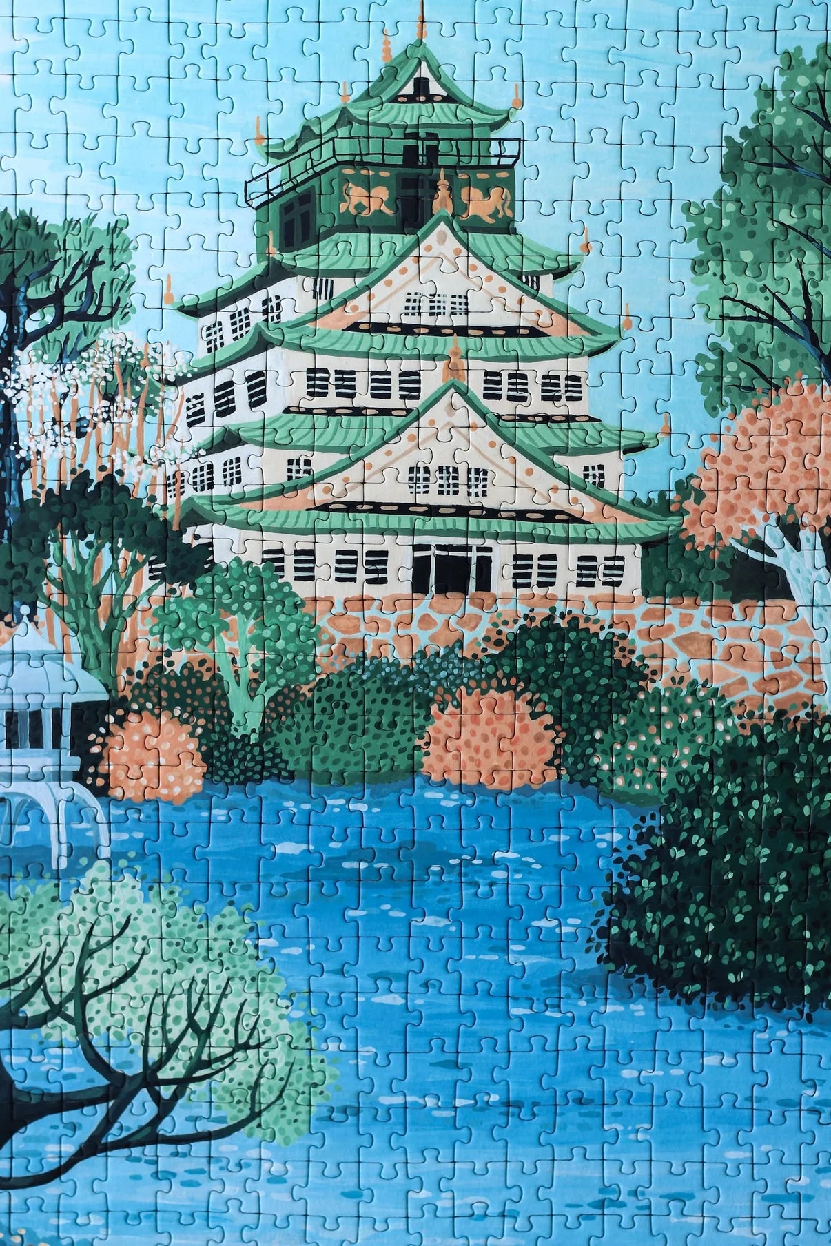 Puzzle Château d'Osaka - 500 pièces - Piecely - Margothe
