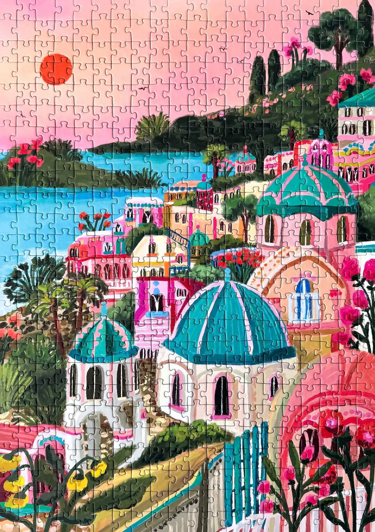 Puzzle Soleil de Santorin - 500 pièces - Piecely - Margothe