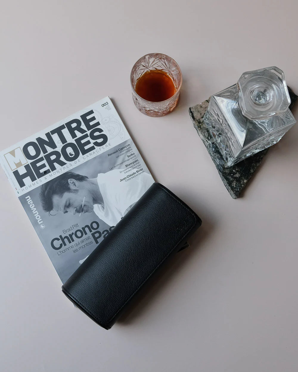 Boîte à montres de voyage James 3 emplacements noir