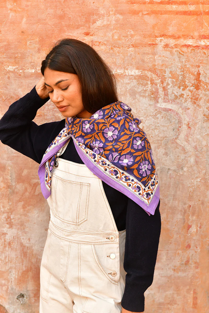 Grand foulard N°115 Nuit - Byzantine - Margothe