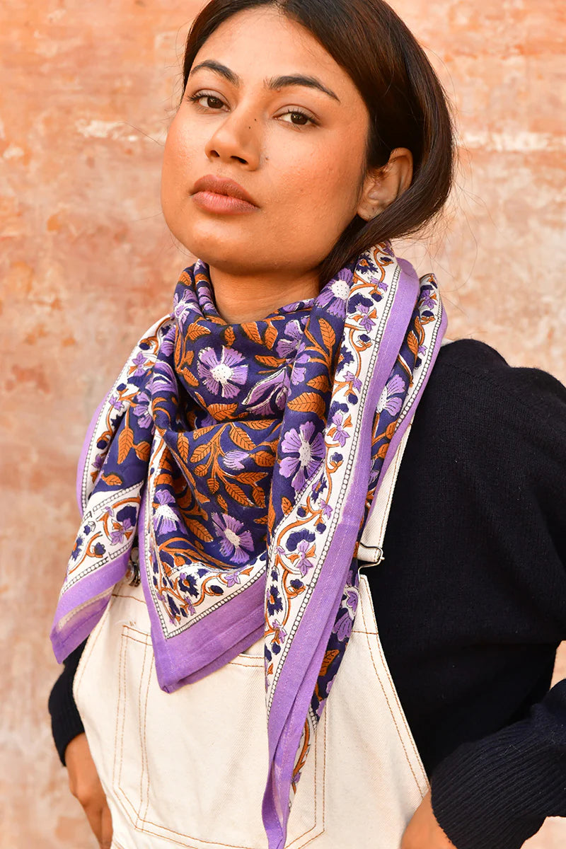 Grand foulard N°115 Nuit - Byzantine - Margothe