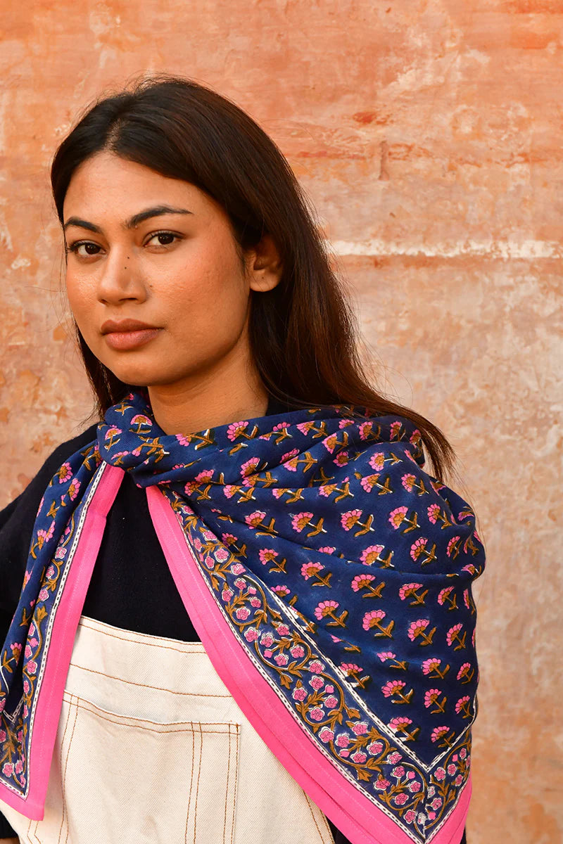 Grand foulard SÉLÉNÉ Nuit - Byzantine - Margothe