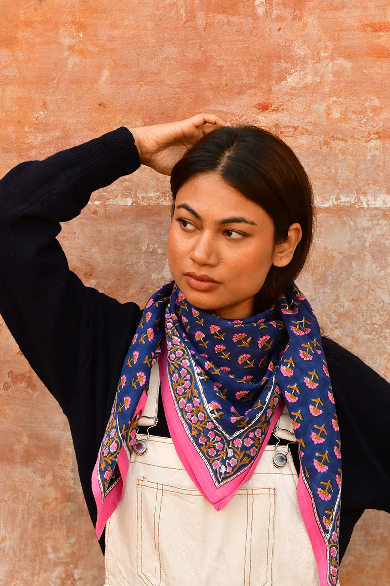 Grand foulard SÉLÉNÉ Nuit - Byzantine - Margothe