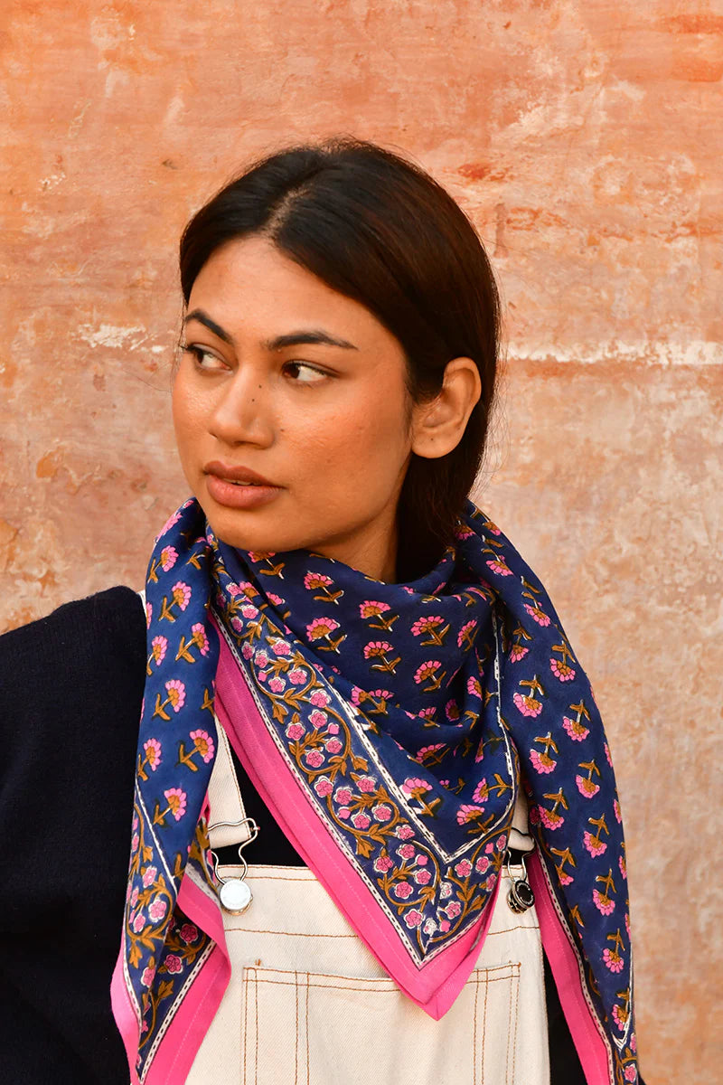 Grand foulard SÉLÉNÉ Nuit - Byzantine - Margothe