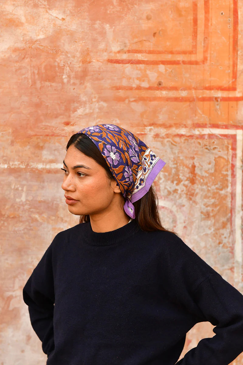 Petit foulard N°115 Nuit - Byzantine - Margothe